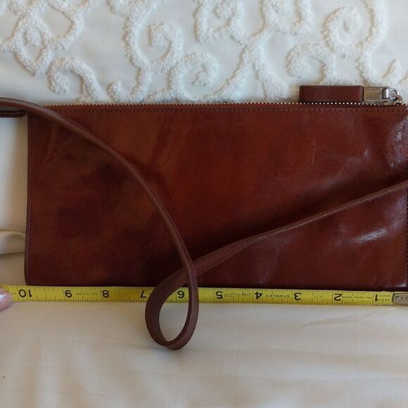 Monsac Super Smooth Glossy Italian Leather Shoulder/Clutch - Picture 10 of 14